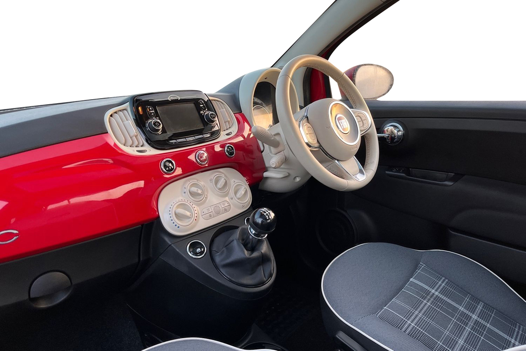 Fiat 500 1.2 Lounge Hatchback NK68MFP Red #2
