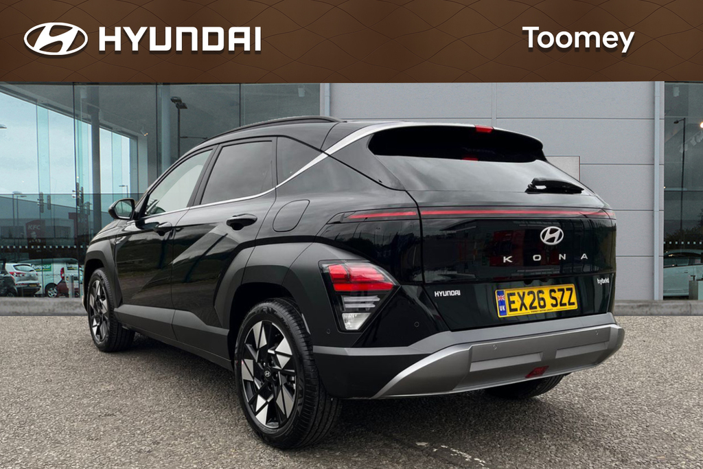 Hyundai Kona 1.6 H Gdi Ultimate Suv Hybrid Dct Black #3