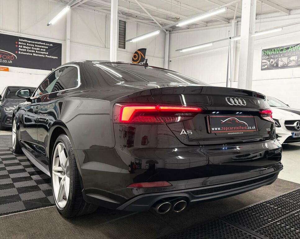 Audi A5 Coupe 2.0 Tdi S Line S Tronic Euro 6 Ss 20 KP18YWB Black #6