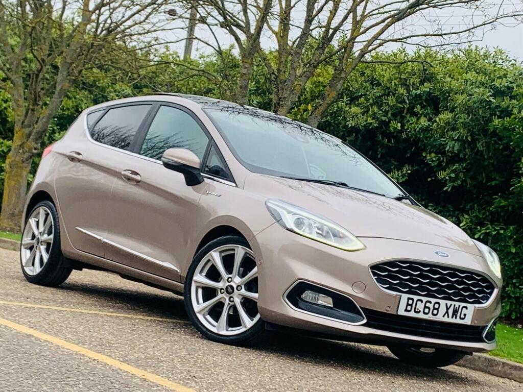 Ford Fiesta 1.0T Ecoboost Vignale Euro 6 Ss BC68XWG Beige #5