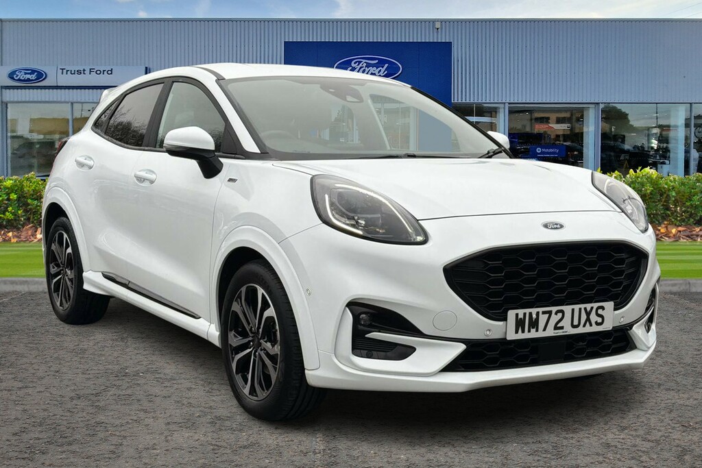 Ford Puma 1.0 Ecoboost Hybrid Mhev St-line With Front WM72UXS White