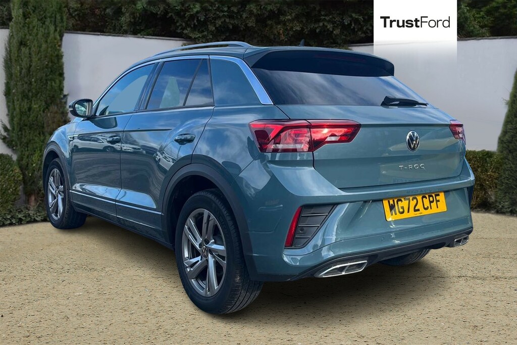 Volkswagen T-Roc 1.5 Tsi R-line Dsg WG72CPF Blue #2