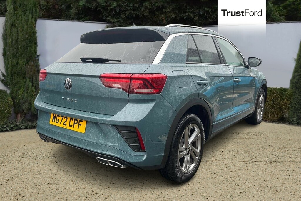 Volkswagen T-Roc 1.5 Tsi R-line Dsg WG72CPF Blue #4
