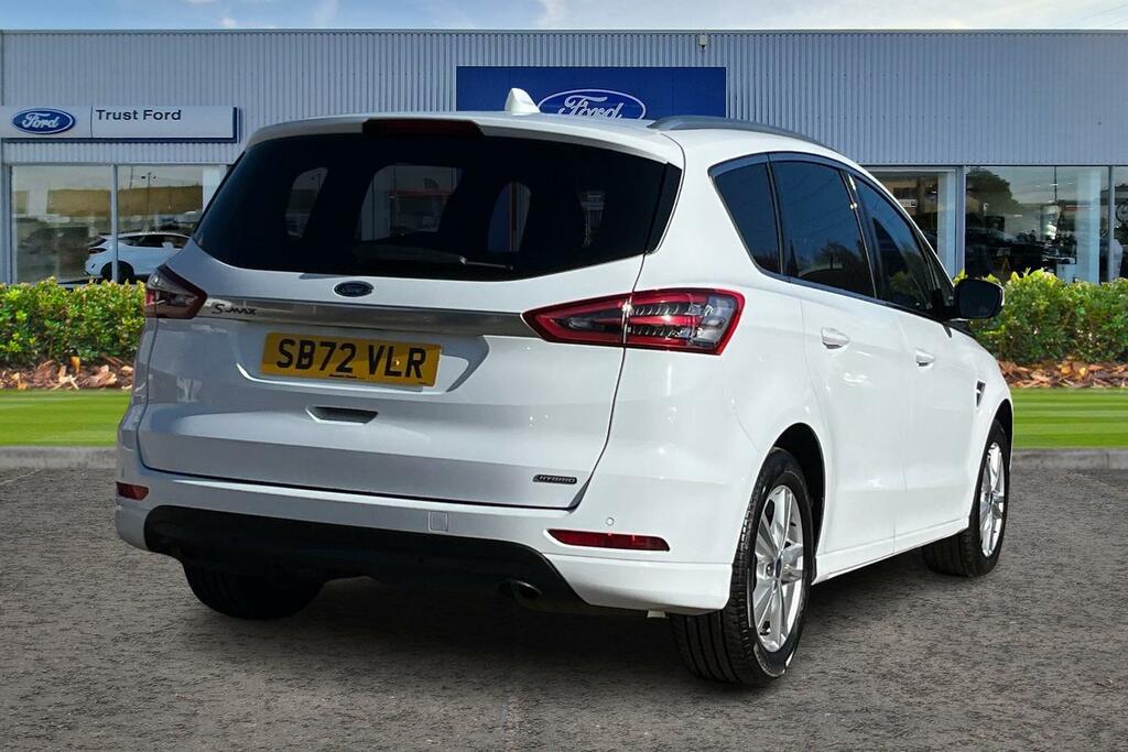 Ford S-Max 2.5 Fhev 190 Titanium Sync3 Navigation Front Rea SB72VLR White #4