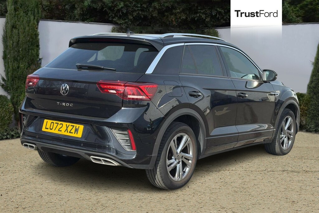 Volkswagen T-Roc 1.5 Tsi R-line Dsg With Front Rear Sensors LO72XZW Black #4