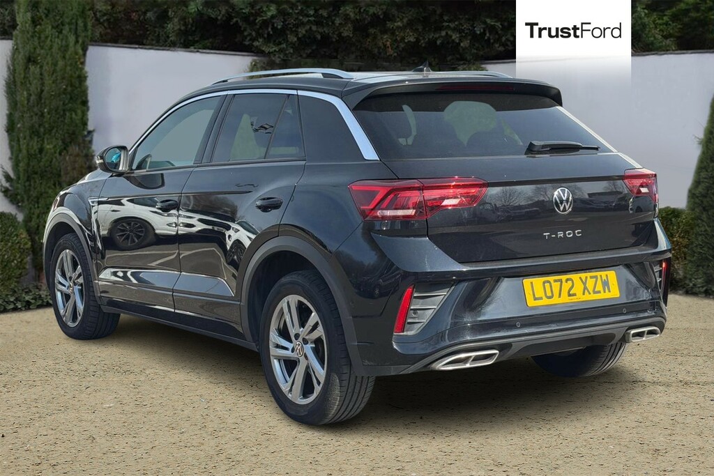 Volkswagen T-Roc 1.5 Tsi R-line Dsg With Front Rear Sensors LO72XZW Black #2