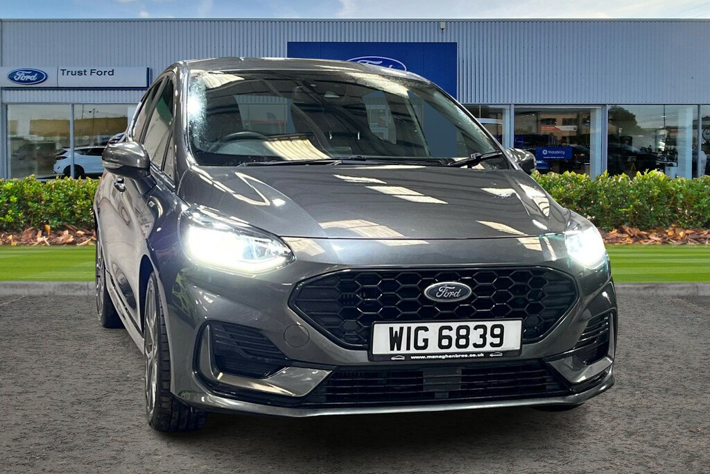 Ford Fiesta 1.0 Ecoboost St-line 5Dr- Apple Car Play WIG6839 Grey