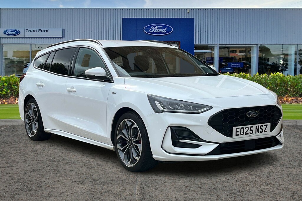 Ford Focus 1.0T Ecoboost Mhev St-line X Estate Hyb White