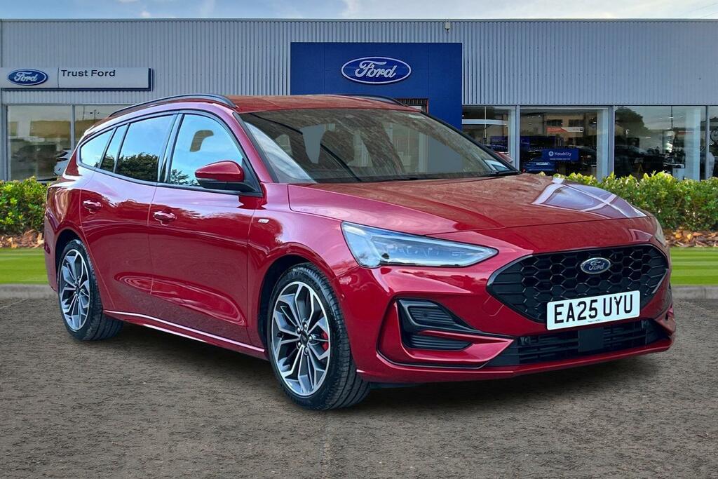 Ford Focus 1.0T Ecoboost Mhev St-line X Estate Hyb Red