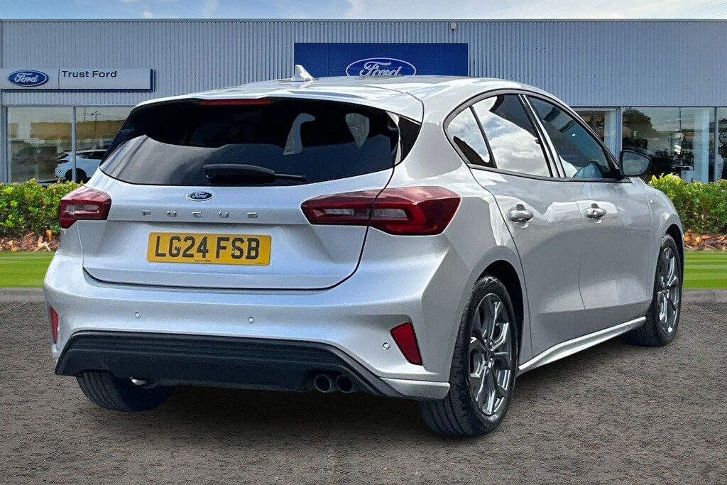 Ford Focus 1.0 Ecoboost Hybrid Mhev St-line 5Drfront Rear LG24FSB Silver #4