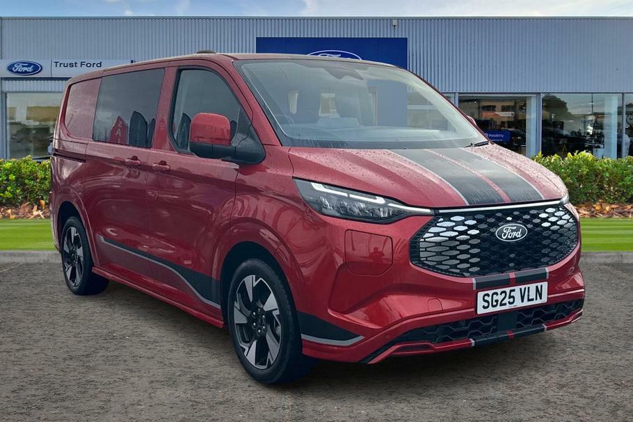 Ford Transit Custom 320 Sport L1 Swb Double Cab In Van 65Kwh 218P Red