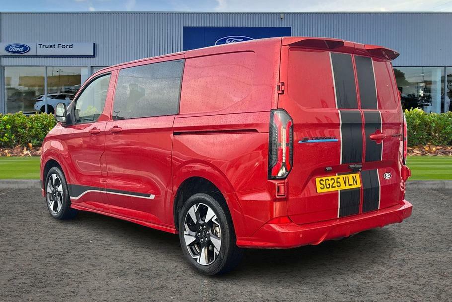 Ford Transit Custom 320 Sport L1 Swb Double Cab In Van 65Kwh 218P SG25VLN Red #2