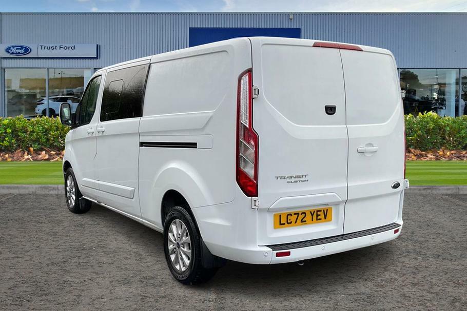 Ford Transit Custom 320 Limited L2 Lwb Double Cab In Van Fwd 2.0 Ecobl LC72YEV White #2