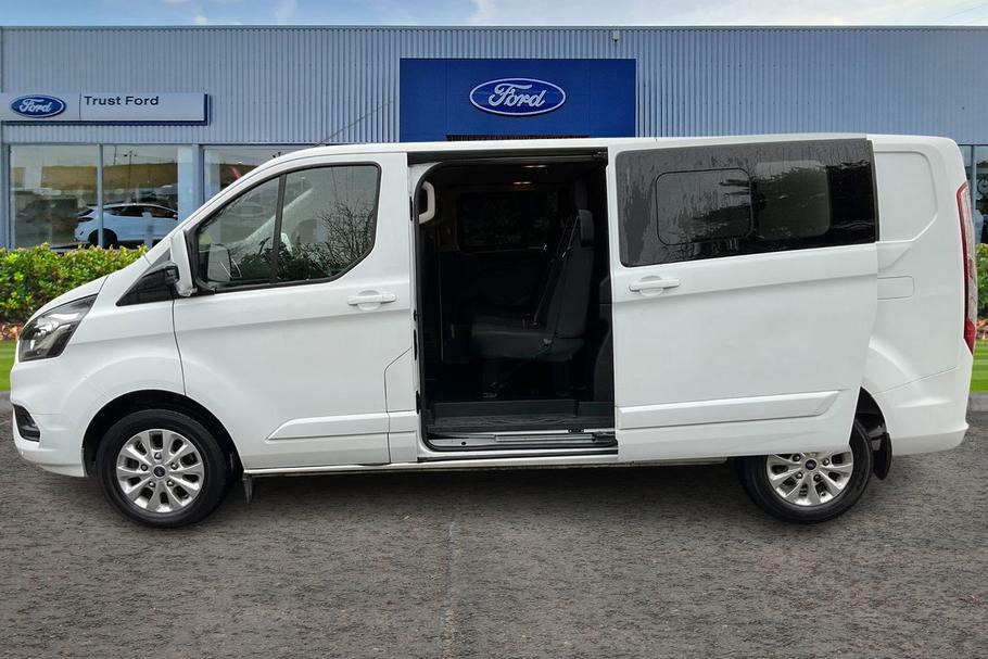 Ford Transit Custom 320 Limited L2 Lwb Double Cab In Van Fwd 2.0 Ecobl LC72YEV White #5