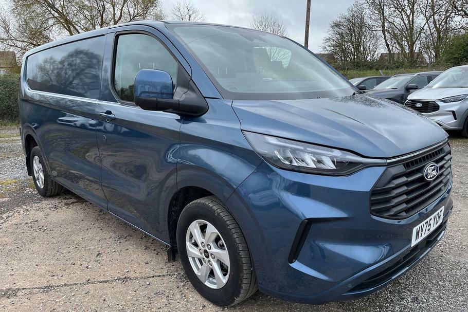 Ford Transit Custom 280 Limited L2 Lwb Fwd 2.0 Ecoblue 136Ps Low WV75YOF Blue