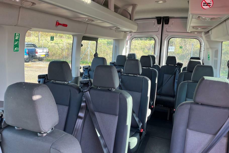 Ford Transit Custom 460 Leader L4 H3 Elwb High Roof 17 Seat Minib WM23XYZ Silver #4