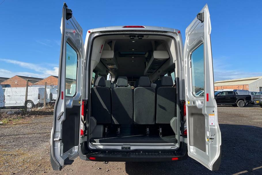 Ford Transit Custom 460 Leader L4 H3 Elwb High Roof 17 Seat Minib WM23XYZ Silver #6
