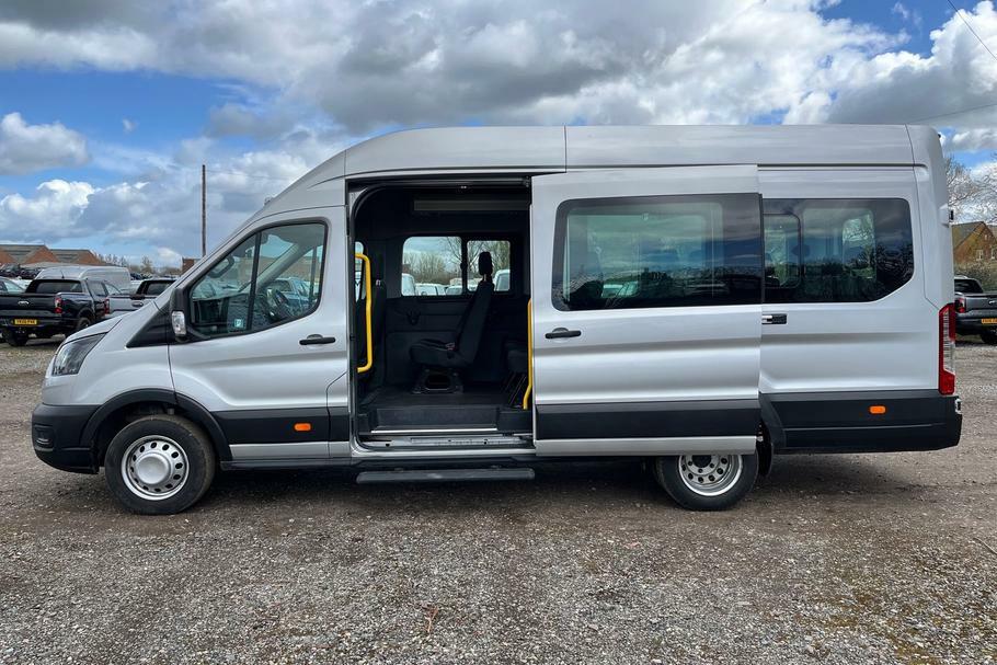 Ford Transit Custom 460 Leader L4 H3 Elwb High Roof 17 Seat Minib WM23YXJ Silver #5