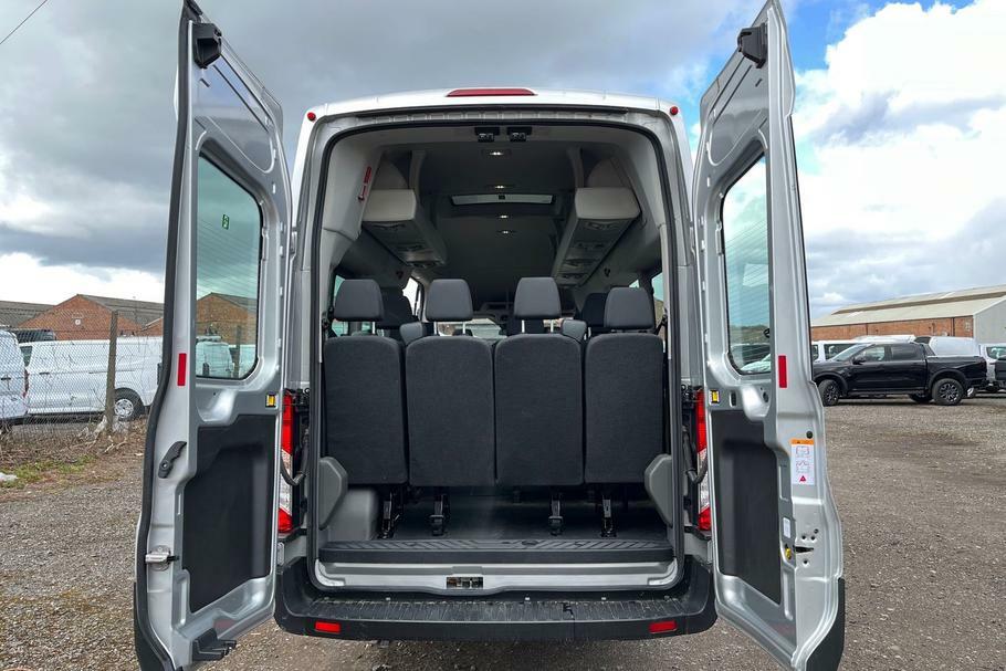 Ford Transit Custom 460 Leader L4 H3 Elwb High Roof 17 Seat Minib WM23YXJ Silver #6