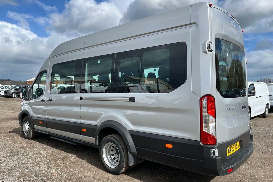 Ford Transit Custom 460 Leader L4 H3 Elwb High Roof 17 Seat Minib WM23YXJ Silver #2