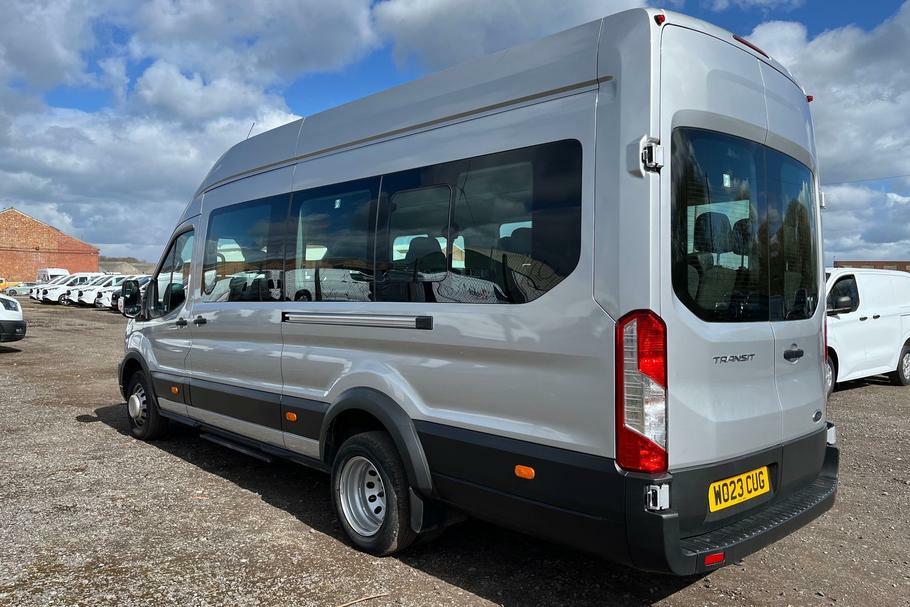 Ford Transit Custom 460 Leader L4 H3 Elwb High Roof 17 Seat Minib WO23CUG Silver #2