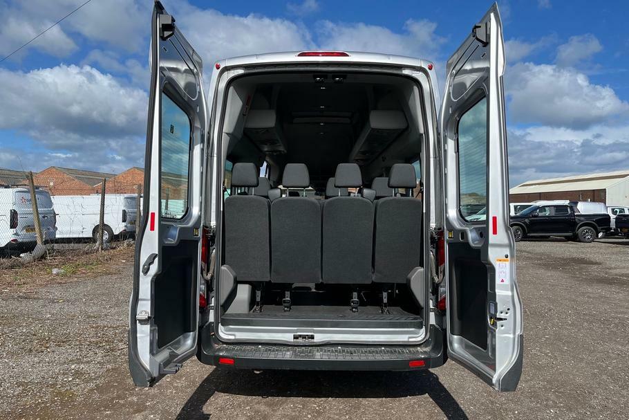 Ford Transit Custom 460 Leader L4 H3 Elwb High Roof 17 Seat Minib WO23CUG Silver #6