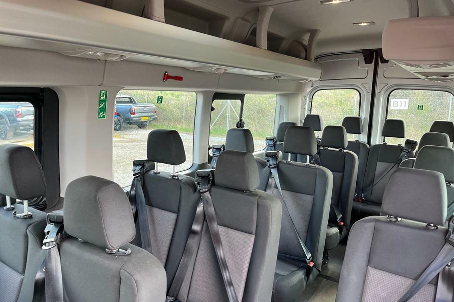 Ford Transit Custom 460 Leader L4 H3 Elwb High Roof 17 Seat Minib WO23CUG Silver #4