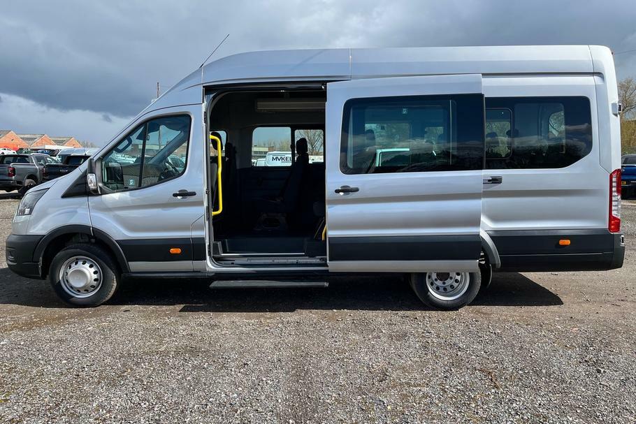 Ford Transit Custom 460 Leader L4 H3 Elwb High Roof 17 Seat Minib WO23MPF Silver #5