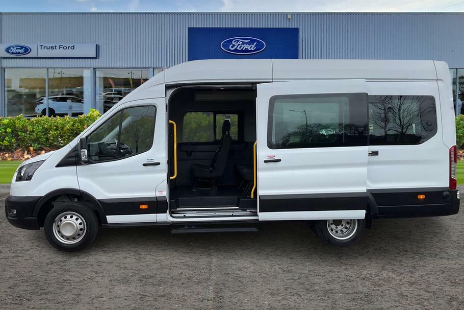 Ford Transit Custom 460 Leader L4 H3 Elwb High Roof 17 Seat Minib WR72CVM White #5