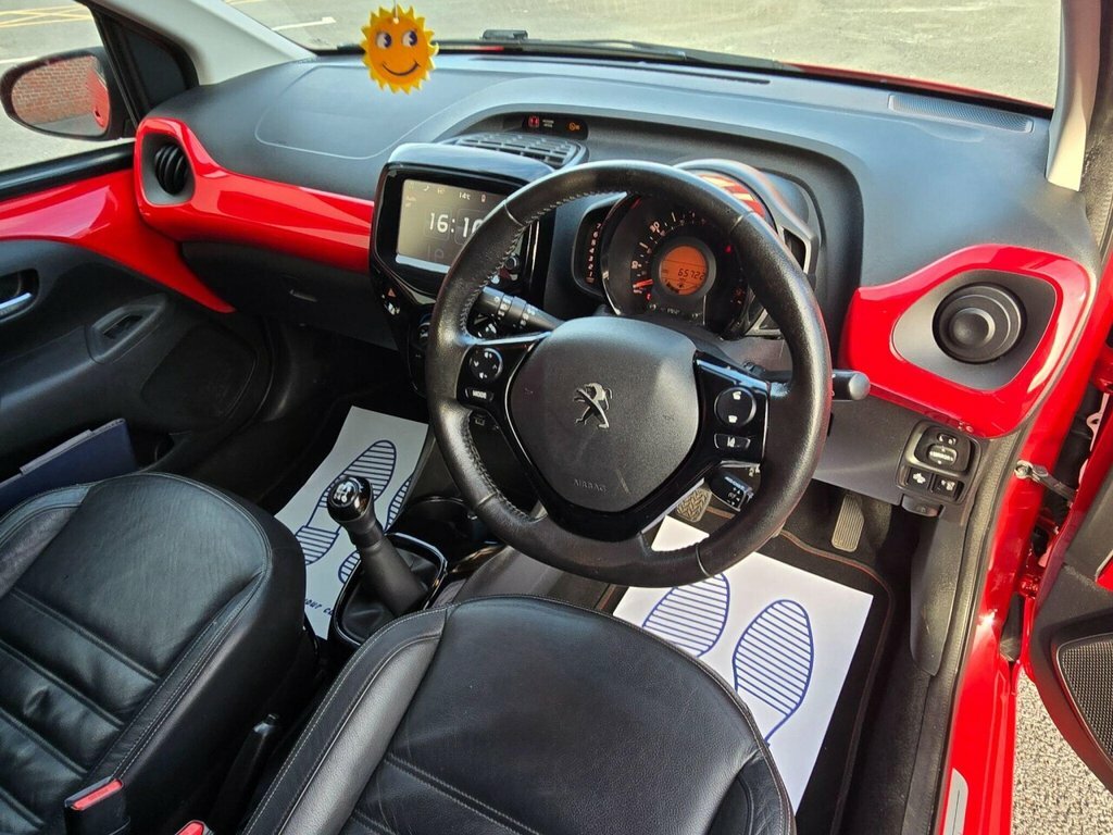 Peugeot 108 Hatchback NL67WXV Red #3