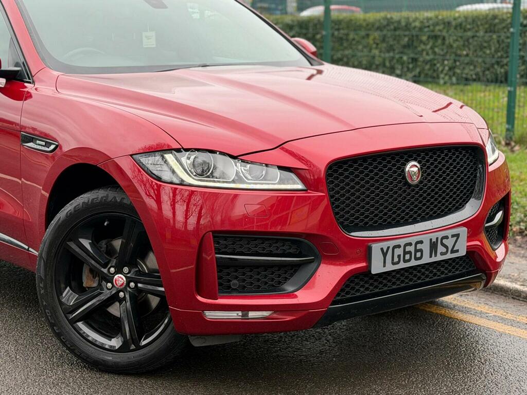 Jaguar F-Pace Suv 2.0 D180 R-sport Awd Euro 6 Ss 20 YG66WSZ Red #3