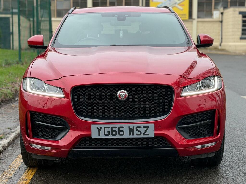 Jaguar F-Pace Suv 2.0 D180 R-sport Awd Euro 6 Ss 20 YG66WSZ Red #4