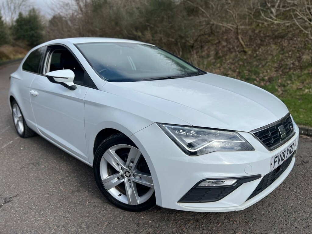 Seat Leon 2.0 Tdi Fr Technology Sport Coupe Euro 6 Ss FV18XRZ White #5