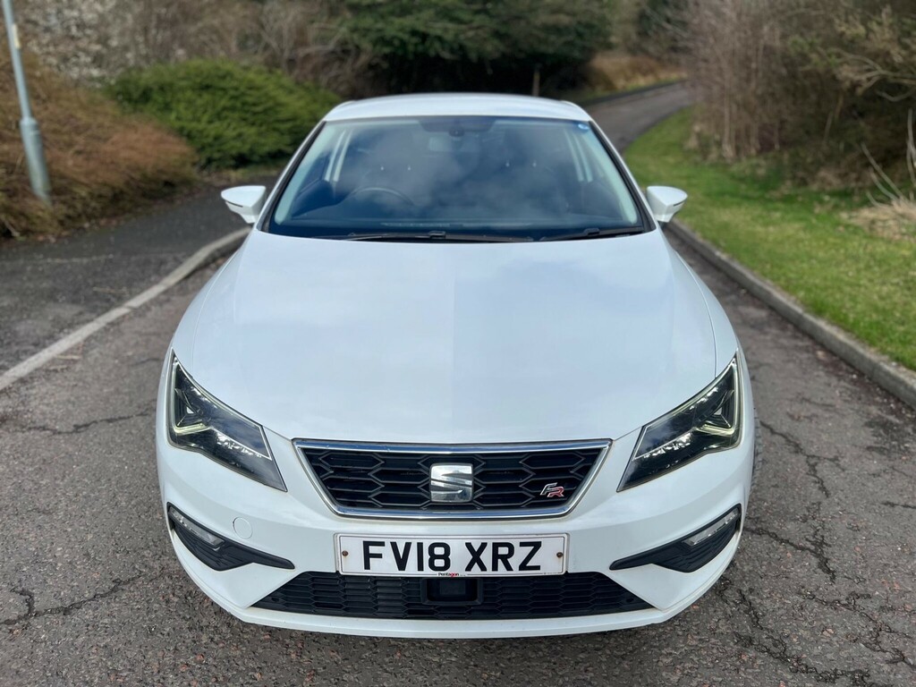 Seat Leon 2.0 Tdi Fr Technology Sport Coupe Euro 6 Ss FV18XRZ White #2