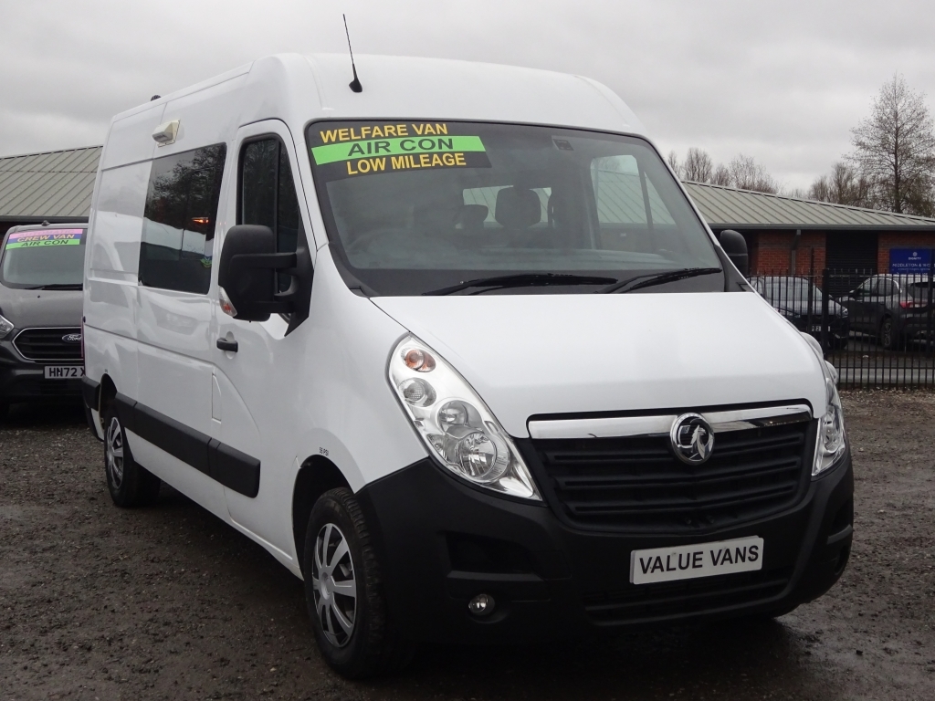 Vauxhall Movano L2 H2 Mwb BK69SVT White #4