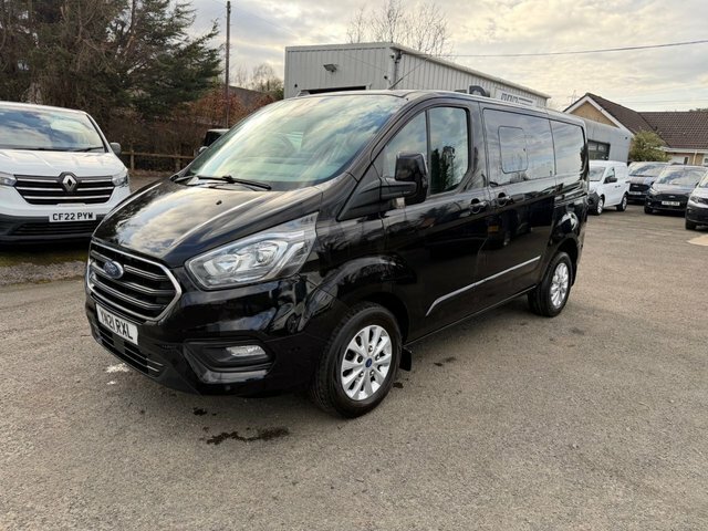 Ford Transit Custom 300 Ecoblue Limited Crew Black