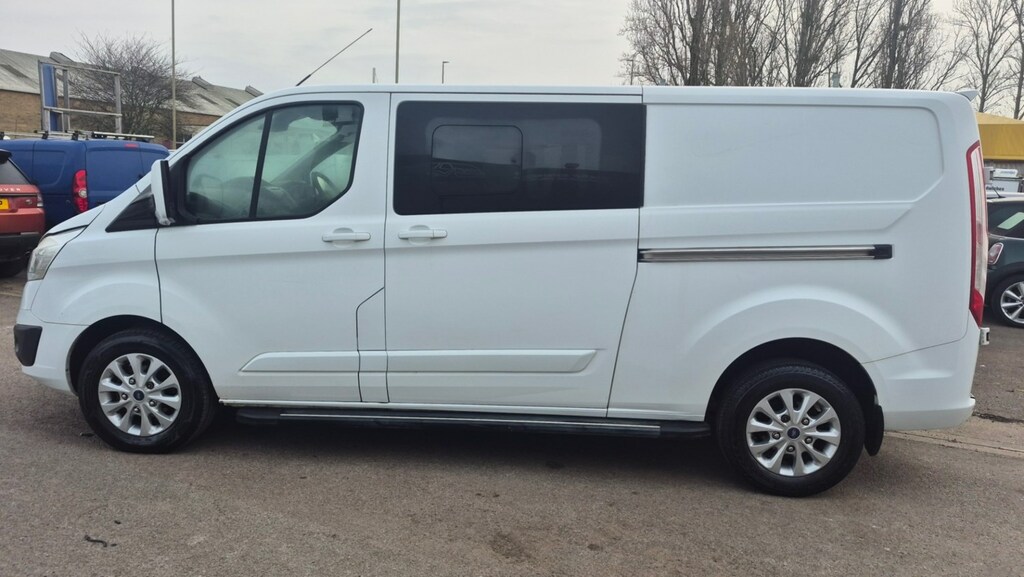 Ford Transit Custom 2.0 Tdci 130Ps Low Roof Dcab Limited Van YT67MVD White #3