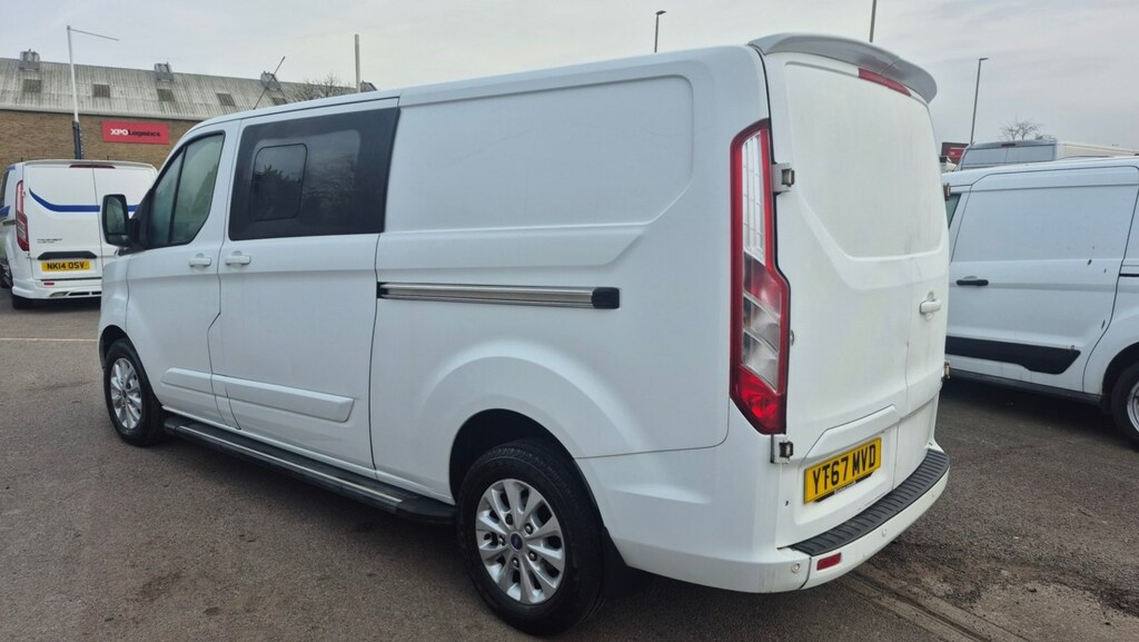 Ford Transit Custom 2.0 Tdci 130Ps Low Roof Dcab Limited Van YT67MVD White #2