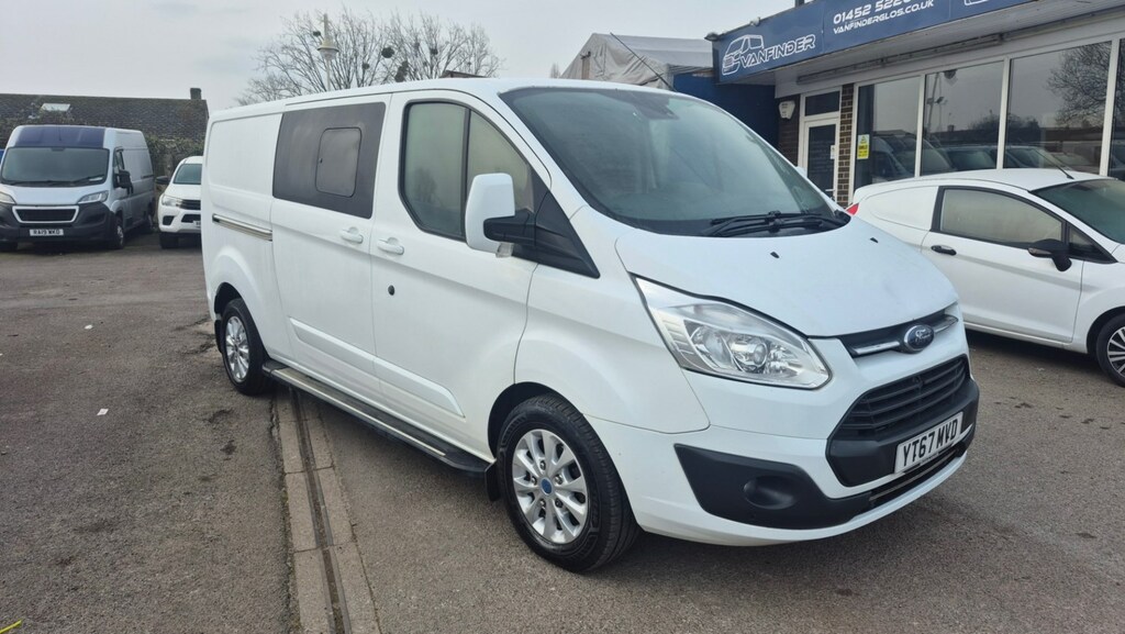 Ford Transit Custom 2.0 Tdci 130Ps Low Roof Dcab Limited Van YT67MVD White #5