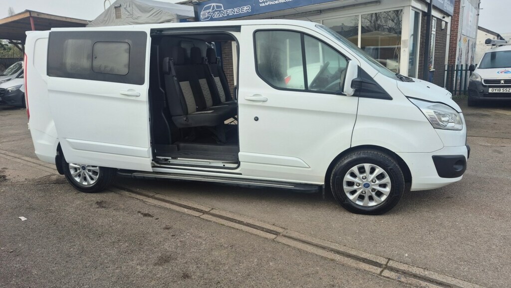 Ford Transit Custom 2.0 Tdci 130Ps Low Roof Dcab Limited Van YT67MVD White #6