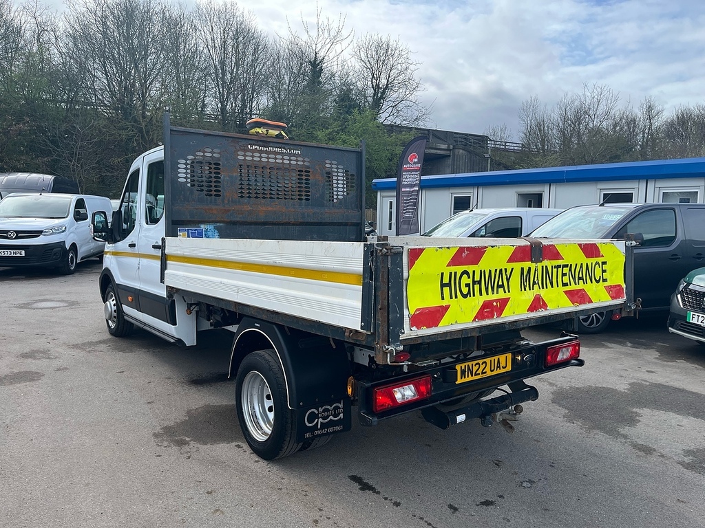 Ford Transit Custom 2.0 350 Ecoblue Leader Chassis Double Cab Dies WN22UAJ White #6