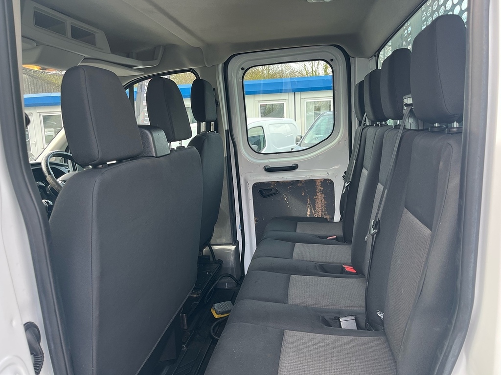 Ford Transit Custom 2.0 350 Ecoblue Leader Chassis Double Cab Dies WN22UAJ White #6