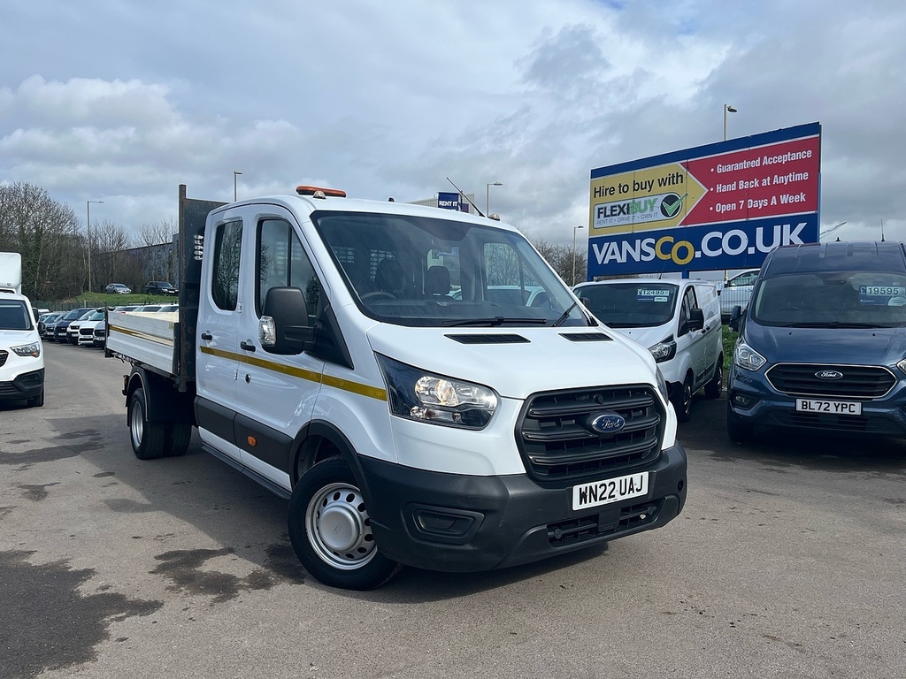 Ford Transit Custom 2.0 350 Ecoblue Leader Chassis Double Cab Dies WN22UAJ White #4