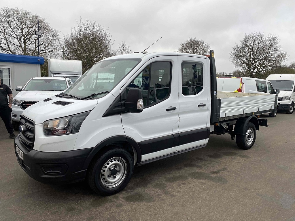 Ford Transit Custom 2.0 350 Ecoblue Leader Chassis Double Cab Dies FL23EJK White #5
