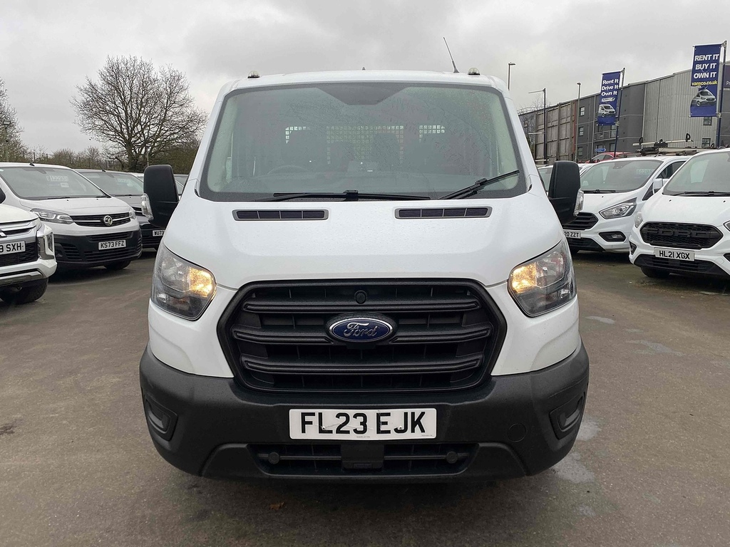 Ford Transit Custom 2.0 350 Ecoblue Leader Chassis Double Cab Dies FL23EJK White #2