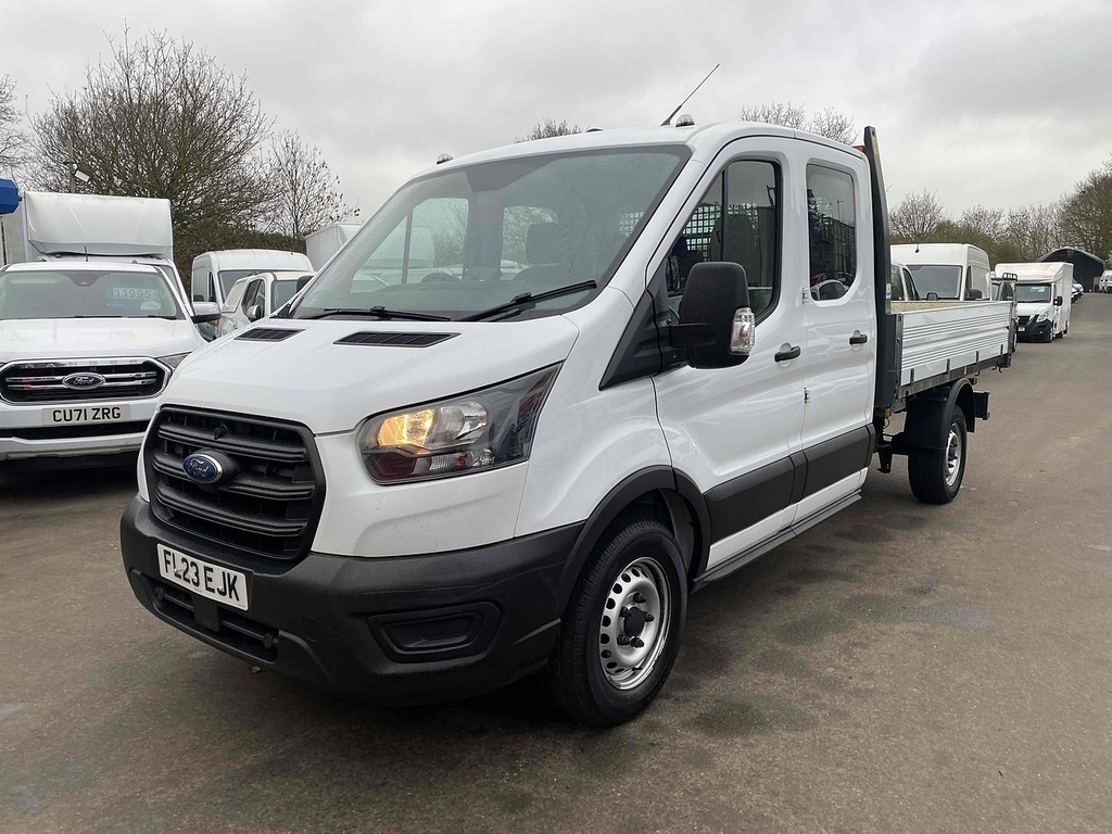Ford Transit Custom 2.0 350 Ecoblue Leader Chassis Double Cab Dies FL23EJK White #3