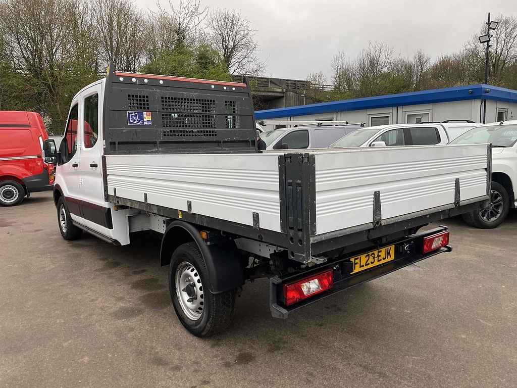 Ford Transit Custom 2.0 350 Ecoblue Leader Chassis Double Cab Dies FL23EJK White #6