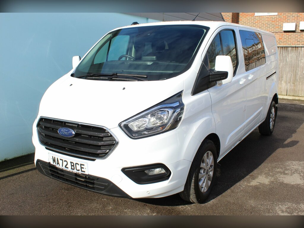 Ford Transit Custom 300 Limited 2.0 Ecoblue 130 5 Seat Crew Air Con Cr MA72BCE White #5