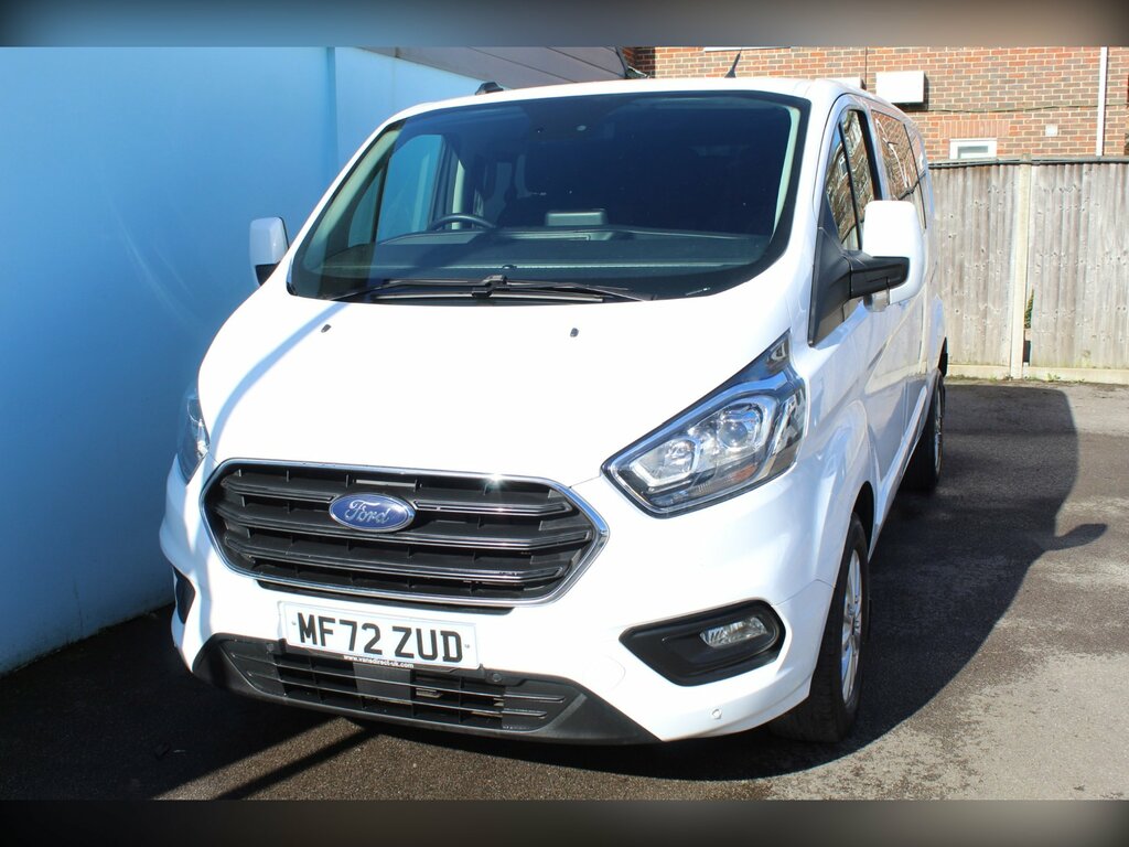 Ford Transit Custom 300 Limited 2.0 Ecoblue 130 5 Seat Crew Air Con Cr MF72ZUD White #5