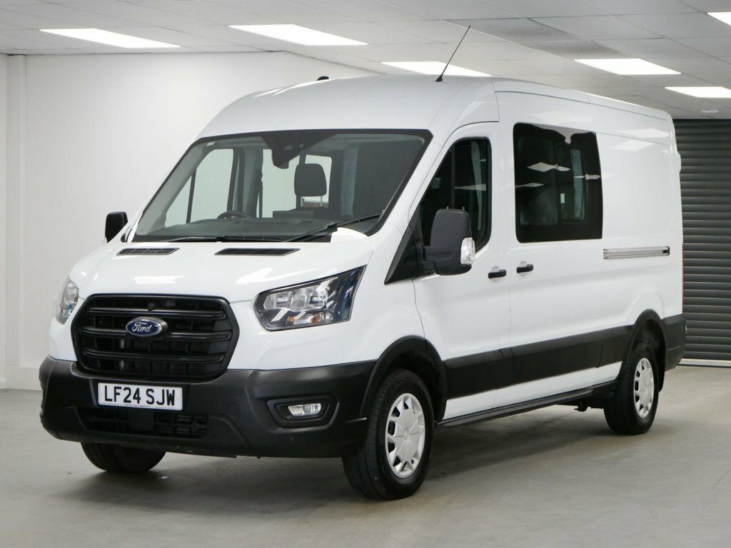 Ford Transit Custom 2L 2.0 350 Ecoblue Trend Crew Van Double Cab D White